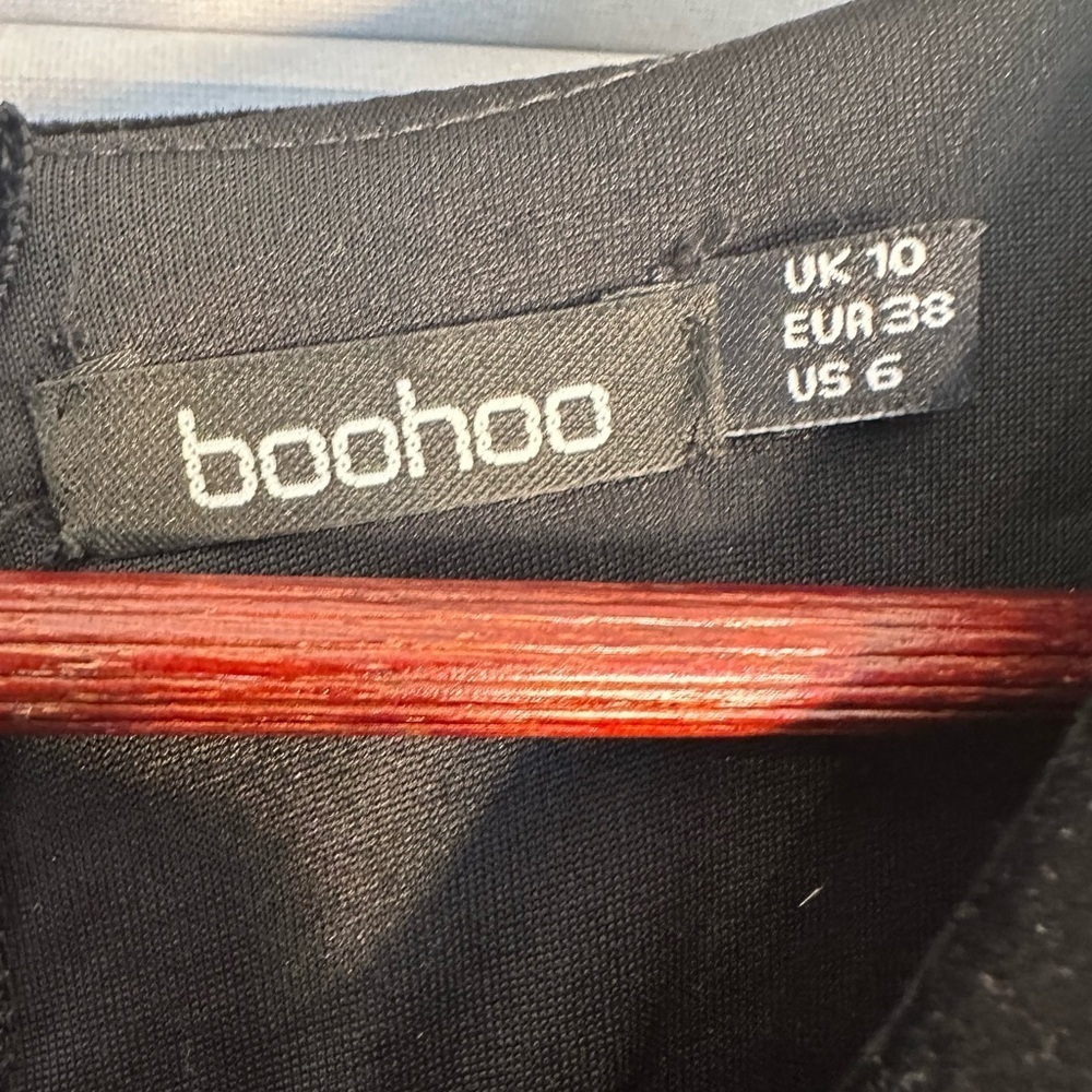 Black velvet blouse with full back zip - Picture 3 of 3